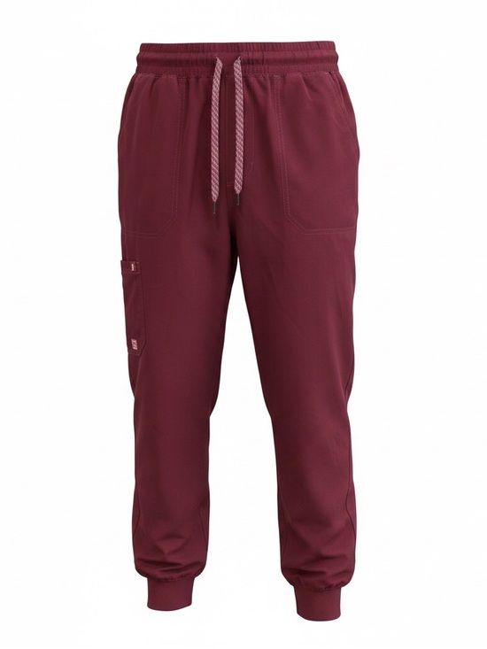 Pants - Jaanuu Women’s Scrub Jogger Pants – Burgundy/Wine Color. 26-05-04